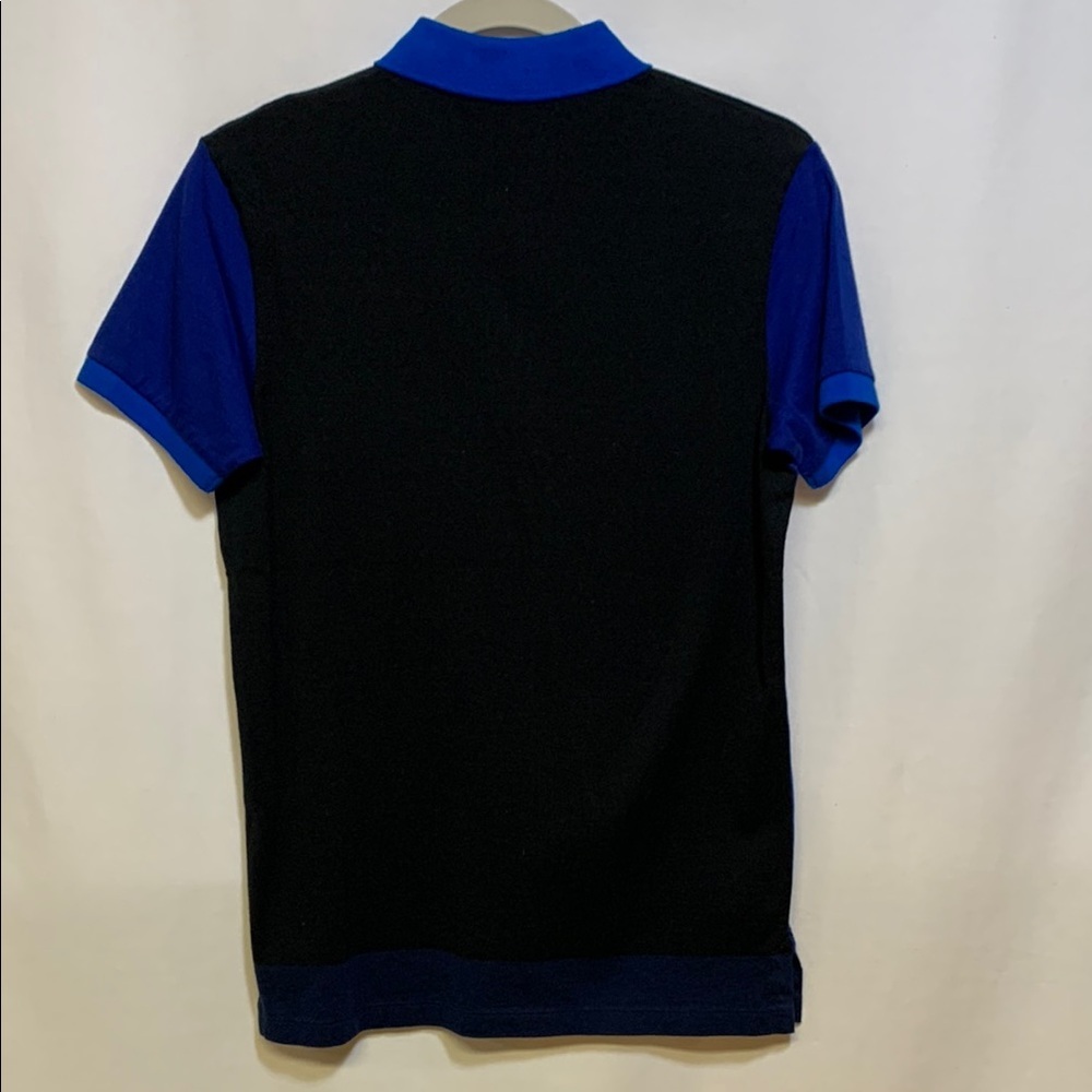 Marc By Marc Jacobs Blue and Black Polo Shirt with Color-Blocking - Picture 3 of 3
